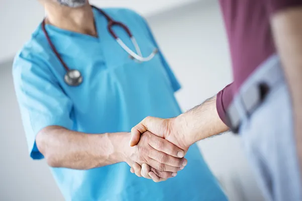 Colorado doctor meeting with patient